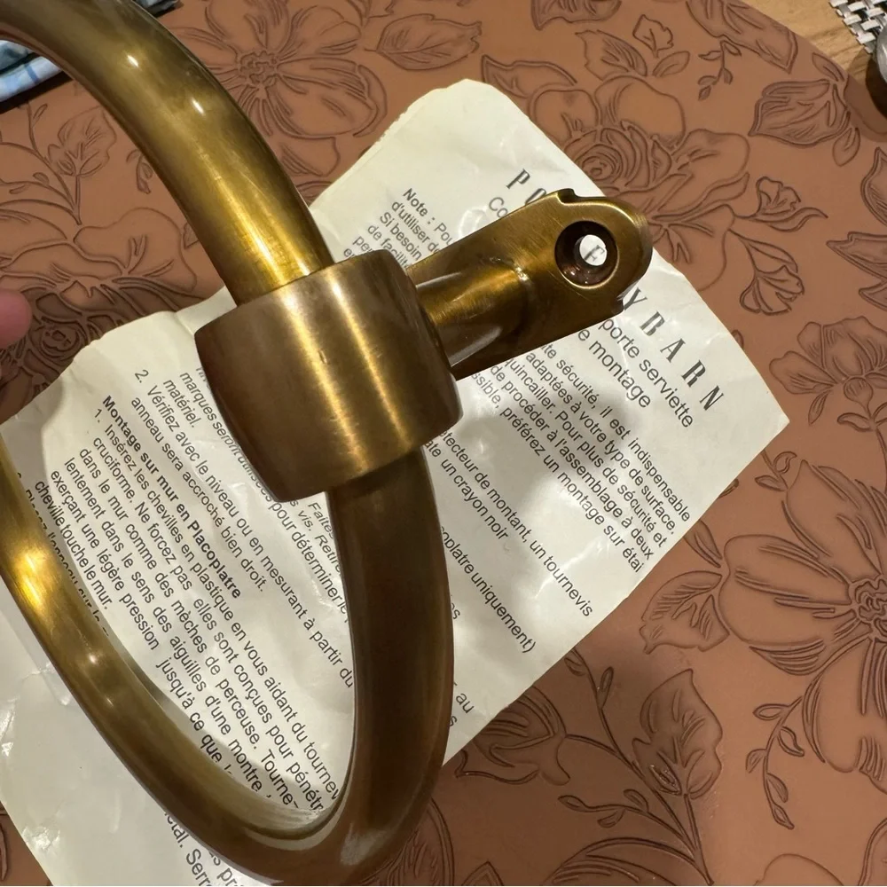 POTTERY BARN/ Covington Hardware Towel Ring or Toilet Paper Holder